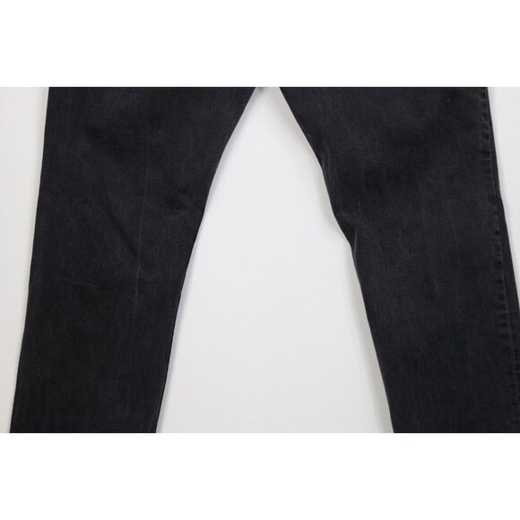 True Religion Mens 42x34 Faded Rocco Relaxed Fit Skinny Leg Denim Jeans Black - Picture 11 of 13